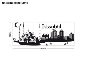Naklejka na ścianę - Skyline Istanbul