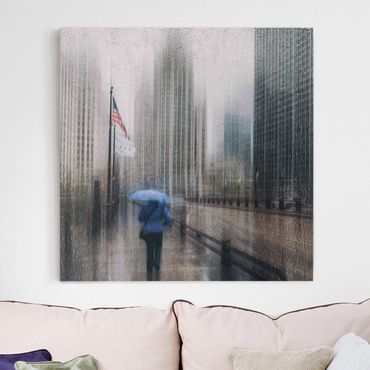 Obraz na płótnie - Rainy Chicago