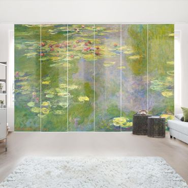 Zasłony panelowe zestaw - Claude Monet - Zielone lilie wodne
