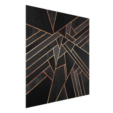 Obraz Forex - Czarne trójkąty złote