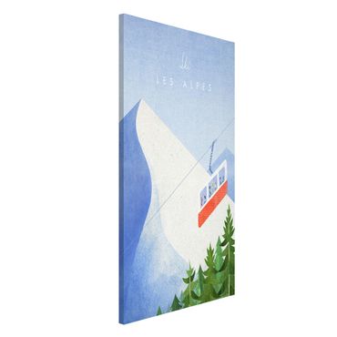 Tablica magnetyczna - Plakat podróżniczy - Les Alpes