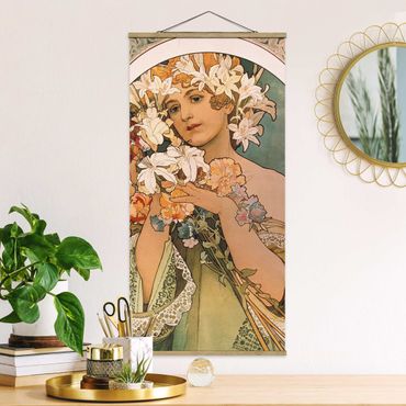 Plakat z wieszakiem - Alfons Mucha - Kwiat