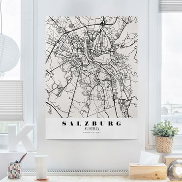 Obraz na płótnie - City Map Salzburg - Klasyczna