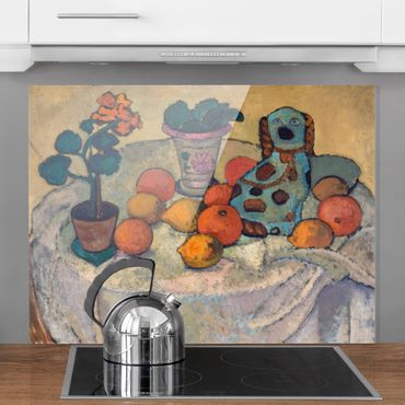 Panel szklany do kuchni - Paula Modersohn-Becker - Martwa natura z pomarańczami