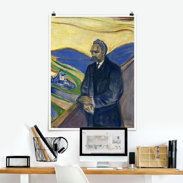 Plakat - Edvard Munch - Portret Nietzschego