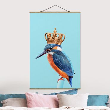 Plakat z wieszakiem - Lodowy ptak z koroną