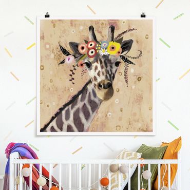 Plakat - Żyrafa Klimta