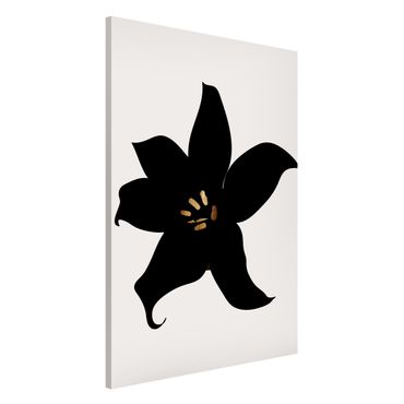 Tablica magnetyczna - Graficzny świat roślin - Orchidea czarno-złota