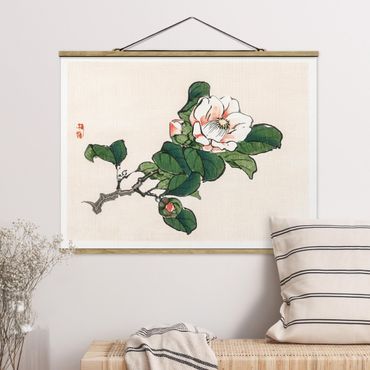 Plakat z wieszakiem - Rysunki azjatyckie Vintage Kwiat jabłoni