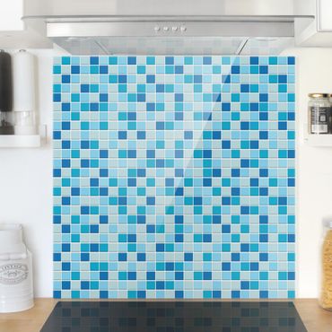 Panel szklany do kuchni - Płytki mozaikowe Dźwięk morza