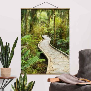 Plakat z wieszakiem - Ścieżka w dżungli