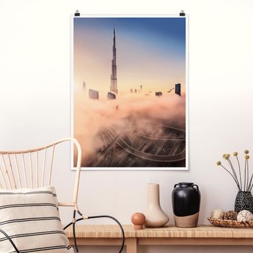 Plakat - Niebiańska panorama Dubaju