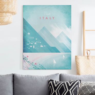 Obraz na płótnie - Plakat podróżniczy - Włochy