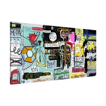 Tablica magnetyczna - Abstract Graffiti Art - Format poziomy 2:1