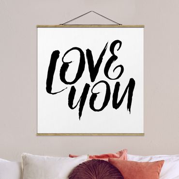 Plakat z wieszakiem - Love You