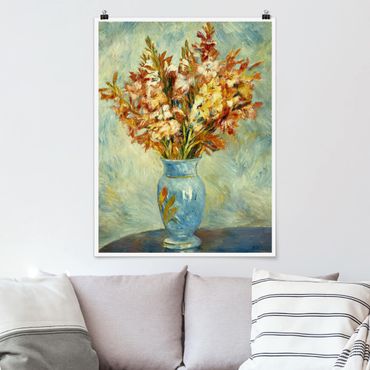 Plakat - Auguste Renoir - Gladioli w wazonie