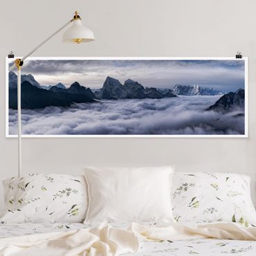 Plakat - Morze chmur w Himalajach