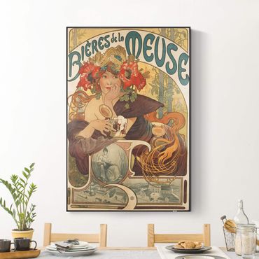 Akustyczny wymienny obraz - Alfons Mucha - Plakat piwa La Meuse
