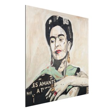 Obraz Alu-Dibond - Frida Kahlo - kolaż Nr 4