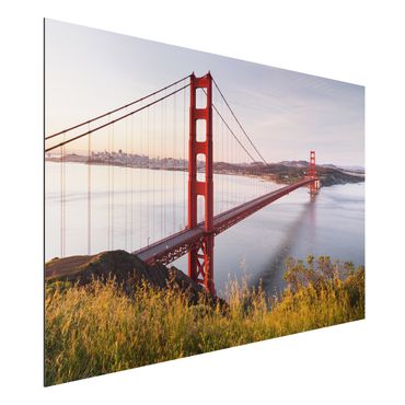 Obraz Alu-Dibond - Most Złotoen Gate w San Francisco