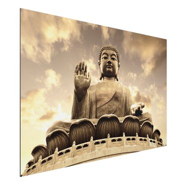Obraz Alu-Dibond - Wielki Budda Sepia