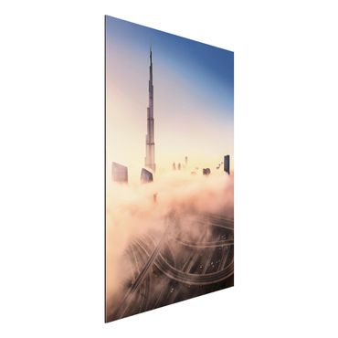 Obraz Alu-Dibond - Niebiańska panorama Dubaju
