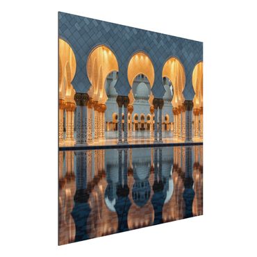 Obraz Alu-Dibond - Refleksje w meczecie