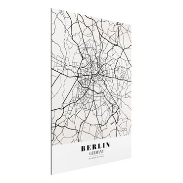 Obraz Alu-Dibond - City Map Berlin - Klasyczna