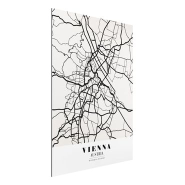 Obraz Alu-Dibond - City Map Vienna - Klasyczna