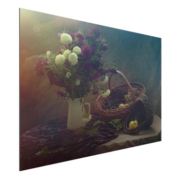 Obraz Alu-Dibond - Martwa natura z wazonem kwiatów