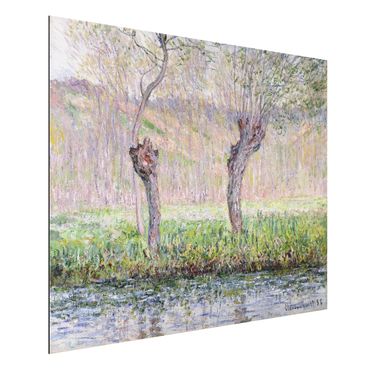 Obraz Alu-Dibond - Claude Monet - Drzewa wierzbowe na wiosnę