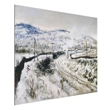Obraz Alu-Dibond - Claude Monet - Pociąg na śniegu