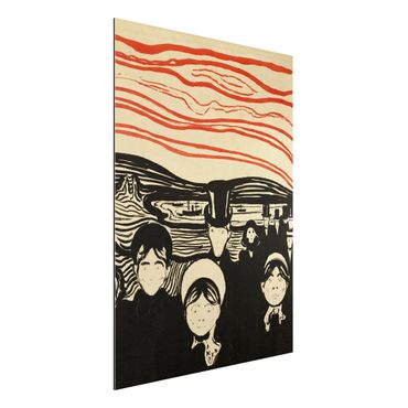 Obraz Alu-Dibond - Edvard Munch - Uczucie niepokoju