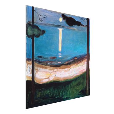 Obraz Alu-Dibond - Edvard Munch - Noc w blasku księżyca