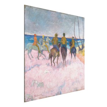 Obraz Alu-Dibond - Paul Gauguin - Jeździec na plaży