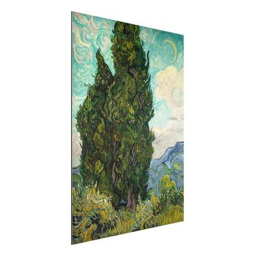 Obraz Alu-Dibond - Vincent van Gogh - Cyprysy