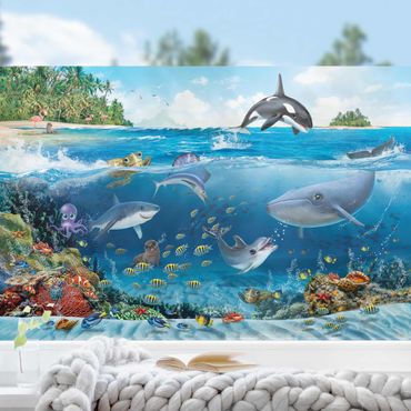 Folia okienna - Międzynarodowy Klub Zwierząt - Podwodny świat ze zwierzętami