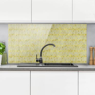 Panel szklany do kuchni - Art Deco Wzór motyla