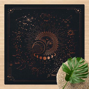 Mata korkowa - Astrologia Słońce Księżyc i Gwiazdy Niebieskie złoto