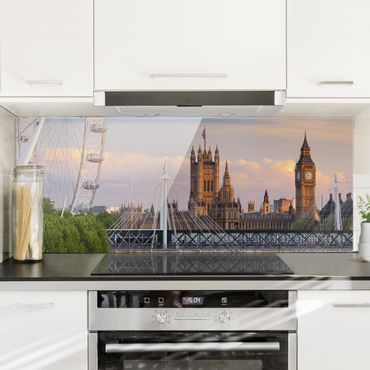 Panel szklany do kuchni - Pałac Westminsterski w Londynie
