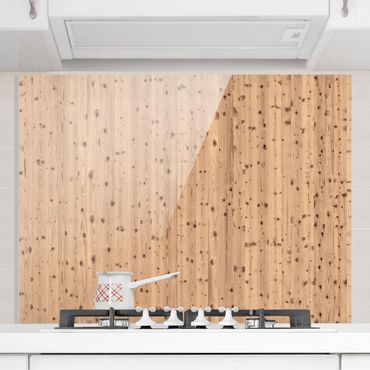 Panel szklany do kuchni - Białe drewno antyczne