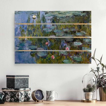 Obraz z drewna - Claude Monet - Lilie wodne (Nympheas)