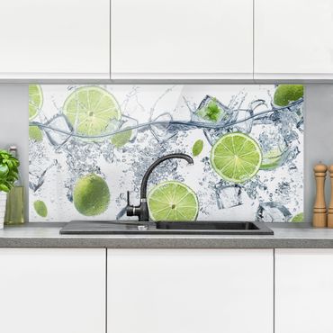 Panel szklany do kuchni - Odświeżająca limonka
