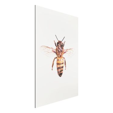 Obraz Alu-Dibond - pszczoła z brokatem