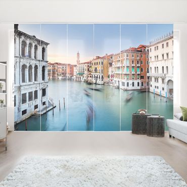 Zasłony panelowe zestaw - Canale Grande Widok z mostu Rialto Wenecja
