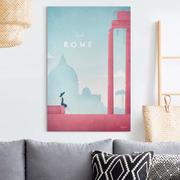 Obraz na płótnie - Plakat podróżniczy - Rzym