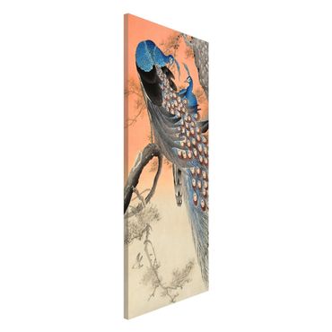 Tablica magnetyczna - Ilustracja w stylu vintage paw azjatycki I