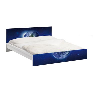 Okleina meblowa IKEA - Malm łóżko 140x200cm - Ziemia w kosmosie