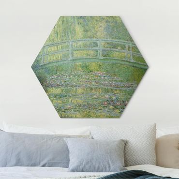 Obraz heksagonalny z Alu-Dibond - Claude Monet - Mostek japoński