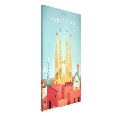 Tablica magnetyczna - Plakat podróżniczy - Barcelona